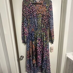 Nanette Lepore Multicolor Floral High Low Dress